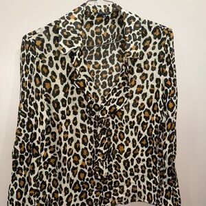 MARY ZAIDE-Leopard Print Women's Top